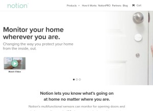 How getnotion.com looks like on a tablet such as an iPad.