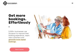 How getoccasion.com looks like on a tablet such as an iPad.
