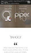 How getpiper.com looks like on a mobile device such as an iPhone.