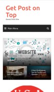How getposttop.com looks like on a mobile device such as an iPhone.