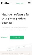How getprintbox.com looks like on a mobile device such as an iPhone.