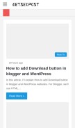 How getseopost.com looks like on a mobile device such as an iPhone.