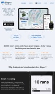 How getslopes.com looks like on a mobile device such as an iPhone.