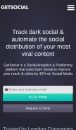 How getsocial.io looks like on a mobile device such as an iPhone.