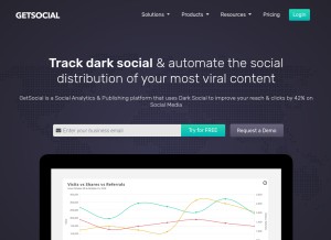 How getsocial.io looks like on a tablet such as an iPad.