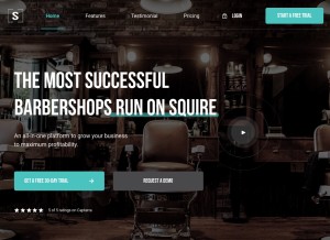 How getsquire.com looks like on a tablet such as an iPad.