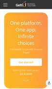 How gett.com looks like on a mobile device such as an iPhone.