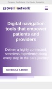 How getwellnetwork.com looks like on a mobile device such as an iPhone.