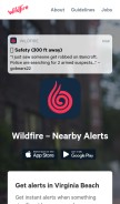 How getwildfire.com looks like on a mobile device such as an iPhone.