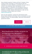 How gfos.com looks like on a mobile device such as an iPhone.