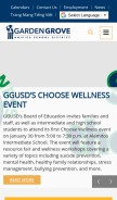 How ggusd.us looks like on a mobile device such as an iPhone.