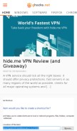 How ghacks.net looks like on a mobile device such as an iPhone.