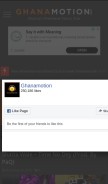 How ghanamotion.com looks like on a mobile device such as an iPhone.