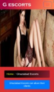 How ghaziabad-escorts.com looks like on a mobile device such as an iPhone.