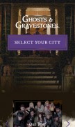 How ghostsandgravestones.com looks like on a mobile device such as an iPhone.