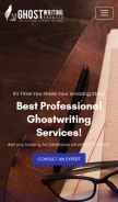 How ghostwritingfounder.com looks like on a mobile device such as an iPhone.