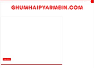 How ghumhaipyarmein.com looks like on a tablet such as an iPad.