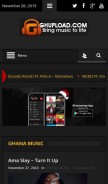 How ghupload.com looks like on a mobile device such as an iPhone.