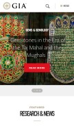 How gia.edu looks like on a mobile device such as an iPhone.