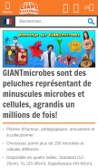 How giantmicrobes.com looks like on a mobile device such as an iPhone.
