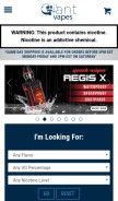 How giantvapes.com looks like on a mobile device such as an iPhone.