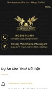How giathuecanho.com looks like on a mobile device such as an iPhone.