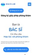 How giayphepphongkham.info looks like on a mobile device such as an iPhone.