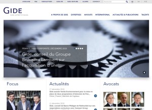 How gide.com looks like on a tablet such as an iPad.