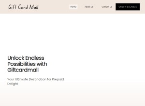 How giftcardmall.me looks like on a tablet such as an iPad.