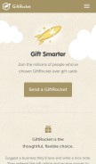 How giftrocket.com looks like on a mobile device such as an iPhone.