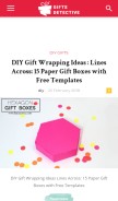 How giftsdetective.com looks like on a mobile device such as an iPhone.