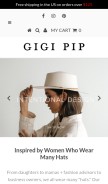 How gigipip.com looks like on a mobile device such as an iPhone.