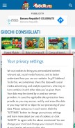 How giochi.it looks like on a mobile device such as an iPhone.