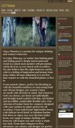 How gipsydharma.com looks like on a mobile device such as an iPhone.
