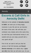 How girlaerocity.in looks like on a mobile device such as an iPhone.
