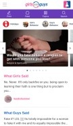 How girlsaskguys.com looks like on a mobile device such as an iPhone.