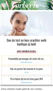 How girlscene.nl looks like on a mobile device such as an iPhone.