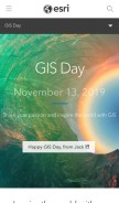 How gisday.com looks like on a mobile device such as an iPhone.