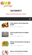 How gistmeryt.com looks like on a mobile device such as an iPhone.