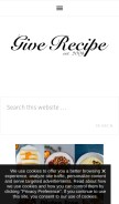 How giverecipe.com looks like on a mobile device such as an iPhone.