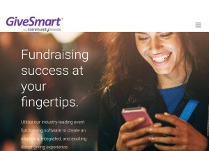 How givesmartfundraising.com looks like on a tablet such as an iPad.