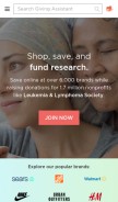 How givingassistant.org looks like on a mobile device such as an iPhone.