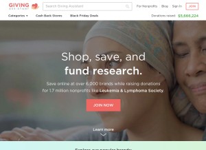 How givingassistant.org looks like on a tablet such as an iPad.