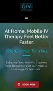 How givmobileiv.com looks like on a mobile device such as an iPhone.