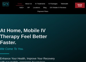 How givmobileiv.com looks like on a tablet such as an iPad.