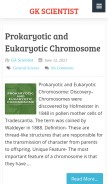 How gkscientist.com looks like on a mobile device such as an iPhone.