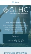 How gl-hc.org looks like on a mobile device such as an iPhone.