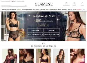 How glamuse.com looks like on a tablet such as an iPad.