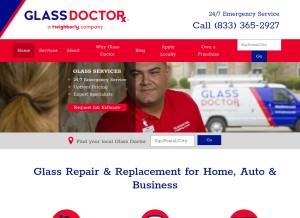 How glassdoctor.com looks like on a tablet such as an iPad.