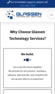 How glassen.net looks like on a mobile device such as an iPhone.